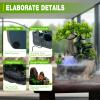 Atomizing Rockery Water Fountain, Indoor Relaxation Desktop Fountain Waterfall, Desktop Chinese Fengshui LED Lamp Waterfall for Home Office Relaxation view 3