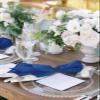 8 PCS Soft Cloth Napkins, Napkins Cloth Washable, Gradient Blue and White Watercolor Sea Wave Ripple Reusable Dinner Napkins for Wedding, Party, Easter, Dinners (20"x20") view 4
