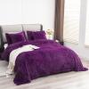 YUSOKI Faux Fur King Blanket(Purple,90" x 104"),Whithout Pillows,Winter Lightweight Plush Fuzzy Soft Cozy Microfiber Comfy Bed Blanket for Women Kids Girls Couch Sofa Washable view 1