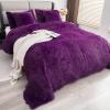YUSOKI Faux Fur King Blanket(Purple,90" x 104"),Whithout Pillows,Winter Lightweight Plush Fuzzy Soft Cozy Microfiber Comfy Bed Blanket for Women Kids Girls Couch Sofa Washable view 3