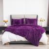 YUSOKI Faux Fur King Blanket(Purple,90" x 104"),Whithout Pillows,Winter Lightweight Plush Fuzzy Soft Cozy Microfiber Comfy Bed Blanket for Women Kids Girls Couch Sofa Washable view 4