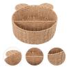 Alipis Rattan Woven Storage Basket for Fruit and Bread Multi-purpose Decorative Organizer for Kitchen Dining Room and Bathroom Natural Rattan Design view 2