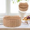 Alipis Rattan Woven Storage Basket for Fruit and Bread Multi-purpose Decorative Organizer for Kitchen Dining Room and Bathroom Natural Rattan Design view 3