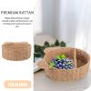 Alipis Rattan Woven Storage Basket for Fruit and Bread Multi-purpose Decorative Organizer for Kitchen Dining Room and Bathroom Natural Rattan Design view 4