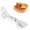 1Pcs Buffet Tongs Salad Tongs with Scissor Handles -7 Inch Stainless Steel Party Catering Food Serving Tongs Cake Tongs Gripper Bread Clip Scissor Tongs Kitchen Tongs view 1