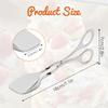 1Pcs Buffet Tongs Salad Tongs with Scissor Handles -7 Inch Stainless Steel Party Catering Food Serving Tongs Cake Tongs Gripper Bread Clip Scissor Tongs Kitchen Tongs view 2
