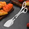 1Pcs Buffet Tongs Salad Tongs with Scissor Handles -7 Inch Stainless Steel Party Catering Food Serving Tongs Cake Tongs Gripper Bread Clip Scissor Tongs Kitchen Tongs view 4