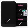 DAN RIVER Black Makeup Towels - Pack of 6 (13x13 in) - Ultra Soft Cotton Face Towels with Embroidery - Reusable, Quick-Dry & Machine Washable Makeup Remover Cloths for Bathroom, Spa & Salon view 1