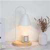LIOONS Stylish Candle Lamps Creative Melting Wax Lamp Lamp Dimmable Wooden Base Candle Warmer Lamp with 2 Bulbs for Candle Lamp Large Small Jar Candles Home Decoration view 3