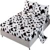 SDY 4PCS Cow Sheet Full, Super Soft Microfiber Cow Print Sheets, for Girls,Boys,Kids Teens and Cow Animal Lovers,with 1 Fitted Sheet+ 1 Flat Sheet + 2 Standard Pillowcase view 4