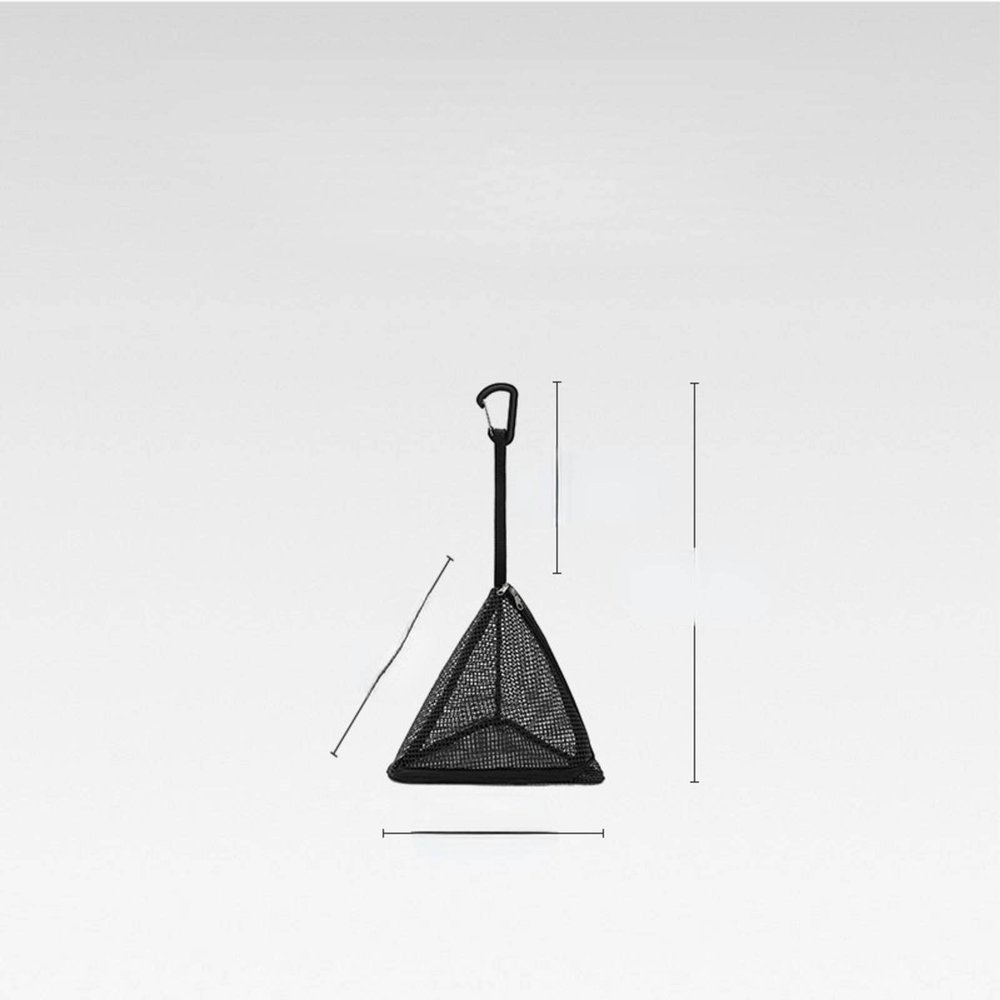 HDEKER Outdoor Triangle Drying mesh Foldable Storage net Camping Hanging Storage Bag