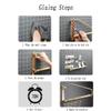 GZHERVICES Home Rotary Drying Rack, Folding Clothes Gold Brushed Drying Clothes Shelves, Wall-Mounted Laundry Room Closet Light, Luxury Towel Hanging (Color : Brass, Size : 31x18cm) view 4