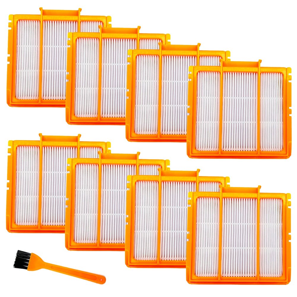 8 Pack AV2501S AV2501AE Filters Replacement Parts for Shark AV2610WA RV2502AE AV2511AE RV2610WA RV2520AOUS AV2510AOUS UR2500SR AV2820S RV2820AE RV2820YE Robot Vacuum