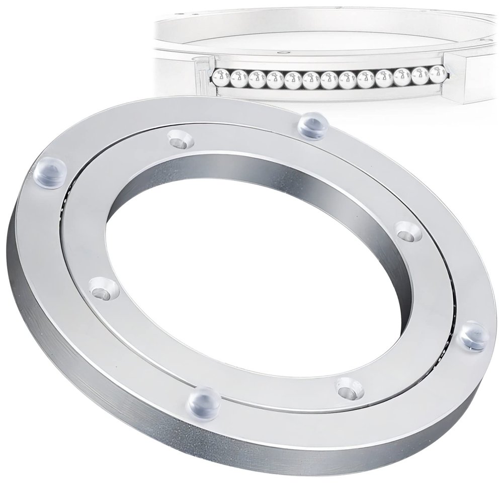 Heavy Duty Lazy Susan Table Turntable Base Bearing, 5~40 Inch Aluminium Alloy Turntable Rings Susan Ball Bearing, 360  Smooth Rotating Turntable Bearing