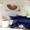 Sophia-Art 3 Pcs Velvet Bedding Duvet Cover Set with Zipper Closure and Corner Tie with 2 Pillow Shams, Comforter Not Included (Royal Blue, Queen 90" W x 90" L) view 3