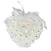 Wedding Ring Pillow, 6.7 Inch Foam Roses Heart Shaped Hanging Wedding Ring Pillow Box with Ribbon, Bridal Ring Pillow Ring Cushion for Wedding Party Decoration Supplies view 1