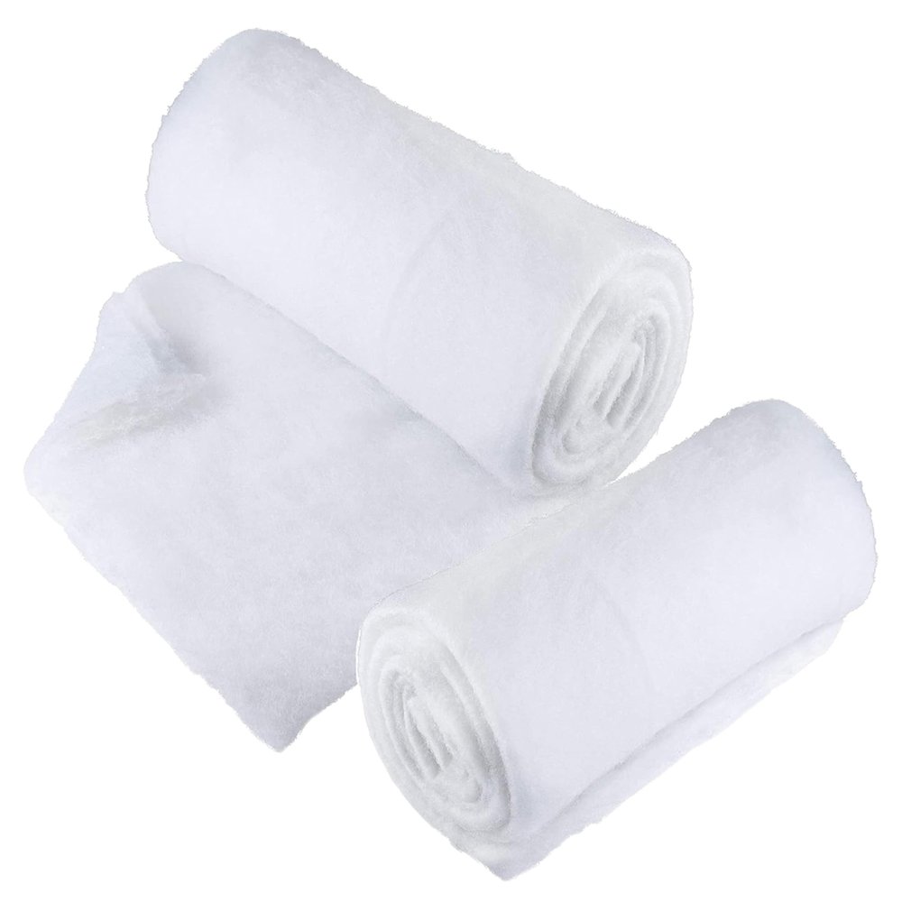 PREXTEX 2 Pack Fake Snow Blanket Rolls - 94.5" x 31.5" Artificial Snow Blanket for Christmas Village Houses - Soft White Christmas Backdrops for Photography, Winter Wonderland Decorations, Tree Skirts