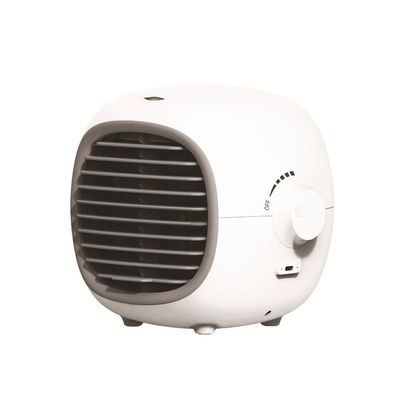 XARONF Portable Air Conditioners Fan  Evaporative Air Cooler Cooling Fan with Stepless Speed Regulation, Personal Table Air Conditioners Fan for Bedroom Office Camping (Color : White)