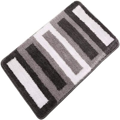 Bath Mats Bathroom Carpets Household Carpet Mats for Living Room and Bedroom Floor Mats for Bathroom Tub Bathtub Kichen (Color : Gray, Size : Small)