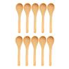 BambooMN Bamboo Serving Spoons, Mini Salt Sugar Spoon, Tiny Wooden Spoons for Spices, Carbonized Brown Round Head 3.5", 30 Pieces view 1
