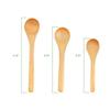 BambooMN Bamboo Serving Spoons, Mini Salt Sugar Spoon, Tiny Wooden Spoons for Spices, Carbonized Brown Round Head 3.5", 30 Pieces view 4