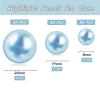 150Pcs Light Blue Polished No Hole Faux Pearl Beads for Vase Filling Decorations, Plastic Pearls Vase Fillers, Table Scatters, Wedding Centerpiece, Home Decor, 8/14/20 mm view 3