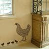 Dominique Chicken Stencil - 2 Overlay Chicken Wall Design - Farmhouse Chicken Decoration - DIY Kitchen Decor (Large) view 3