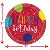 Lobyn Value Packs 32 Piece Heavy Duty Balloon design Birthday Party Plates and Napkins Set  7-Inch Dessert Plates and 6.5-Inch Luncheon Napkins  Colorful Disposable Tableware view 4