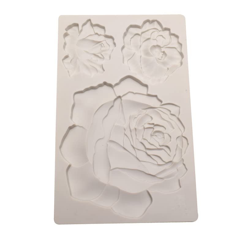 Cake Silicone Fondant Mould Peony Rose Flower Silicone Mold Diy Fondant Cake Decoration Mold