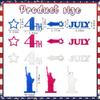 200pcs Patriotic Table Confetti, Red White Blue Sequin Sprinkles Confetti Decorations 4th of July Glitter Confetti Star Statue of Liberty Sprinkles for Patriotic Party Birthday Baby Shower Decor view 2