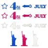 200pcs Patriotic Table Confetti, Red White Blue Sequin Sprinkles Confetti Decorations 4th of July Glitter Confetti Star Statue of Liberty Sprinkles for Patriotic Party Birthday Baby Shower Decor view 3