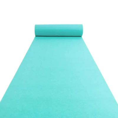 Aisle Runner for Wedding Blue Runway Runner Rug Non-Slip Walkway Floor Event Runner Carpet for Wedding Ceremony Party Prom Events, Cuttable 2mm Thickness (Size : 1x25m)