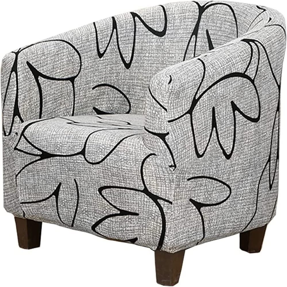 ALABOW Club Chair Slipcover Stretch Tub Chair Cover Barrel Armchair Cover Sofa Cover Furniture Protector for Living Room (Color : #16)