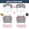 ALABOW Club Chair Slipcover Printed Tub Chair Slipcover Armchair Covers Soft Printed Round Barrel Chair Covers Couch Covers with Elastic (Color : #21) view 4