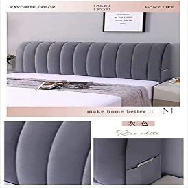 FIBITA Headboard Covers Slipcover,Velvet Thicken Bed Headboard Cover for Full Queen Cal King Size, Dustproof Protector Cover (Color : A, Size : 190cm/75in)