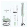 600W 7 Speed Immersion Hand Blender Handheld Energy Saving 5-in-1 Stick Blender with Whisk Egg Cream Beater Mearsuring Mug Milk Frother Emulsion Mixer for Smoothies Pure Sauce view 2