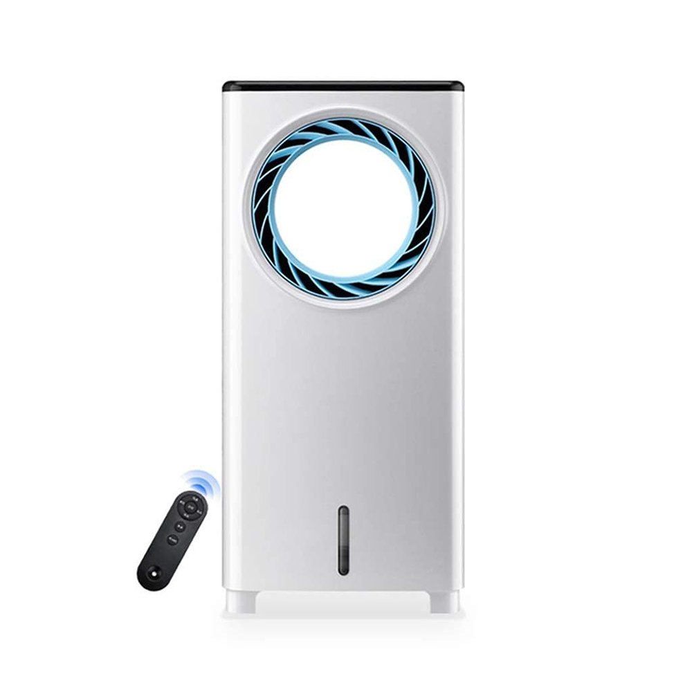 Air Cooler for Home Office Evaporative Coolers Air Conditioning Portable Unit Conditioner Super 3 Fan Speed Whit Remote Control Quiet Humidifier Misting Fan for Home Office Bedroom(White +