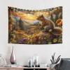 Baxozud Squirrels in National Forest Park Tapestry Home decoration Tapestry Psychedelic Tapestry Wall hanging Bedding Tapestry view 1