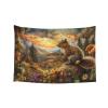 Baxozud Squirrels in National Forest Park Tapestry Home decoration Tapestry Psychedelic Tapestry Wall hanging Bedding Tapestry view 2