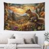 Baxozud Squirrels in National Forest Park Tapestry Home decoration Tapestry Psychedelic Tapestry Wall hanging Bedding Tapestry view 3