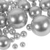 Ciieeo No Hole Faux Pearl Vase Fillers 125Pcs Floating Beads for Wedding Party Centerpieces Table Decor Gray Craft Beads for Home Decoration view 1