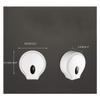 Paper Towel Dispenser Paper Towel Holders Wall Mounted Commercial Roll Holder with Key Plastic Toilet Towel Holder Tissue Dispenser Paper Holder High Capacity view 2