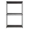 47" Wood Walk-in Closet Organizer with One Shelf in Rustic Gray Grey Laminate Distressed Includes Hardware view 1
