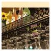 ALDEPO Wine Rack Iron Wall Mounted Wine Holder European-Style Tilted/Straight Red Wine Champagne Bottle Display Stand Rack Organizer J1030, Black, 80 * 35cm view 3