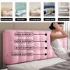 ZZYK Rectangle Bed Backboard Reading Pillow Leather Headboard Upholstered Day Bed Backrest Wedge Bolster Removable Headboard Slipcover Lumbar Cushion,Pink,No Headboard 78.7" view 2