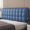 ZZYK Rectangle Bed Backboard Reading Pillow Leather Headboard Upholstered Day Bed Backrest Wedge Bolster Removable Headboard Slipcover Lumbar Cushion,Blue,with Headboard 78.7" view 1