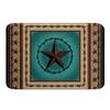 Western Texas Star Kids Bath Mats,Cowboy Rustic Farmhouse Mats Rugs,Boys Girls Adults Home Decor,Geometric Stripes Patchwork Bath Carpets,Brown Retro Bath Rugs,Absorbent Floor Mats,16Wx24L Inches view 3