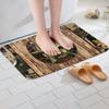 Western Texas Star Kids Bath Mats,Cowboy Horseshoe Rustic Farmhouse Mats Rugs,Boys Girls Adults Home Decor,Wooden Plank Retro Bath Carpets,Brown Camo Bath Rugs,Absorbent Floor Mats,16Wx24L Inches view 4