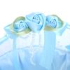 Flower Girl Baskets for Weddings, Portable Wedding Lace Flower Basket Candy Container for Party Ceremony Supplies Decoration(Blue) view 4