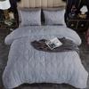 Beautiful Pinch Pleated Comforter, 800 Thread Count 100% Egyptian Cotton 3-Piece Pintuck Comforter Set Oversized Queen Size, Silver Pinch view 1